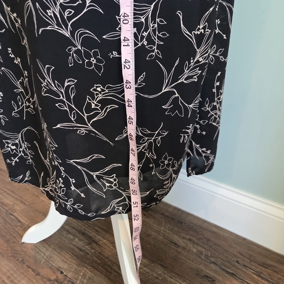 A Wild Thyme Black And White Floral Maxi Dress Size 20 - Picture 8 of 11